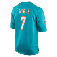 Miami Dolphins Caleb Douglas Aqua Team Game Jersey