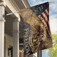 250 Years of Freedom House Flag | Patriotic Eagle Constitution Art 1776-2026 | Double-Sided Weather-Resistant Polyester | Americana Collector's Gift