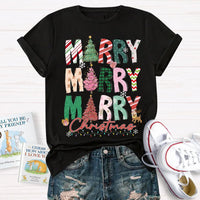 Festive Christmas Holiday Educator Shirt, Merry and Bright Teacher T-Shirt, Adorable Winter Classroom Tee, Teacher Holiday Present, Xmas Apparel