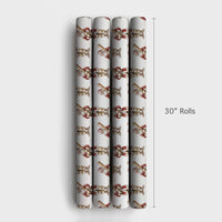 Vintage Sports Christmas Gift Wrap, Baseball Santa Wrapping Paper, Humorous Holiday Wrapping Paper, Athlete Xmas Present Gift Wrap Roll