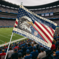 We The People 250 Years House Flag | Semiquincentennial Eagle & Stars Design | Double-Sided Weather-Resistant Polyester | Gift for Patriotic Americana Collectors