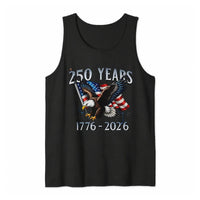 Patriotic American Eagle Tank Top | USA 250 Years 1776-2026 Flag Graphic | Lightweight Soft Stretch Fabric | Independence Day 4th of July Celebration Gift for Men Women