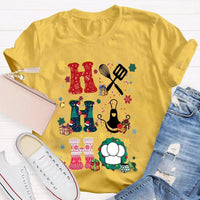 Lunch Lady Snowflake Holiday T-Shirt, School Lunch Lady Christmas Shirt, Cafeteria Staff Xmas Tee, Adorable Lunch Lady Christmas Present