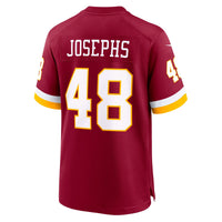 Washington Commanders Joshua Josephs Burgundy Team Game Jersey