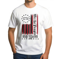 1776 Patriotic T-Shirt | We The People 250 Years Anniversary Design | Soft 100% Cotton Tee | Gift for American History Lover