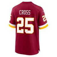 Washington Commanders Nick Cross Burgundy Team Game Jersey