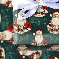 Medical Christmas Gift Wrap, Doctor Santa Wrapping Paper, Nurse Stethoscope Holiday Wrapping Paper, Healthcare Worker Wrapping Paper Roll