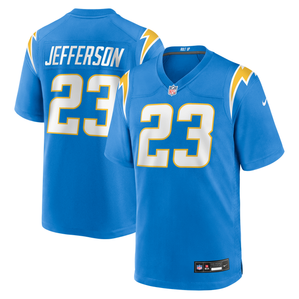 Los Angeles Chargers Tony Jefferson Nike Powder Blue Team Game Jersey