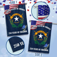Nevada State Flag Garden Flag | 250 Years of Freedom Commemorative | Double-Sided Polyester | Patriotic Outdoor Decor for Nevada Residents