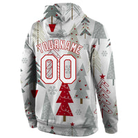 Personalized Holiday Pullover Sweatshirt, Custom Christmas Sports Hoodie, 3D Print Team Hoodie, Winter Fan Present