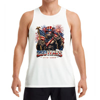 Patriotic Bigfoot Tank Top | USA 250 Years 1776-2026 America Independence Day Graphic | Premium Lightweight Breathable Fabric | Summer 4th of July Gift for Men Women
