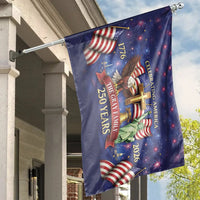 Celebrating America House Flag | 250 Years Patriotic Eagle Cross Liberty Fireworks Design | Premium Double-Sided Weather-Resistant Polyester | Commemorative Gift for Patriotic Families