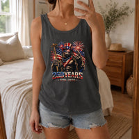 Patriotic Bigfoot Tank Top | USA 250 Years 1776-2026 America Independence Day Graphic | Premium Lightweight Breathable Fabric | Summer 4th of July Gift for Men Women
