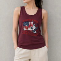 USA 250th Anniversary Tank Top | Vintage Flag, Eagle & Statue of Liberty | Premium Breathable Lightweight Fabric | America 250 Years of Independence Gift