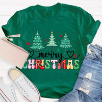 Festive Holiday Teacher Shirt, Christmas Tree Teacher T-Shirt, Retro Christmas Educator Tee, Adorable Teacher Xmas Shirt, Holiday Teacher Present