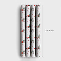 Inclusive Christmas Gift Wrap, Wheelchair Elf Wrapping Paper, Festive Elf Holiday Wrapping Paper, Adorable Watercolor Xmas Paper Roll