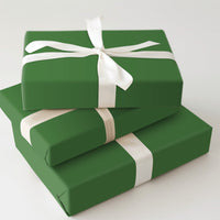 Matte Green Gift Wrap, Solid Forest Green Wrapping Paper, Christmas Wrapping Paper, Wedding Gift Wrap Roll, Holiday Wrapping Paper