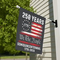250 Years Semiquincentennial House Flag | 1776-2026 We The People Patriotic Design | Premium Weather-Resistant Polyester | Collectible Anniversary Decor