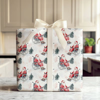 Wheelchair Santa Claus Gift Wrap, Inclusive Santa Wrapping Paper, Watercolor Christmas Wrapping Paper, Adaptive Holiday Gift Wrap