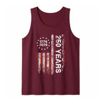 1776 2026 Patriotic Tank Top | Distressed US Flag 250 Years Semiquincentennial Design | Premium Soft Lightweight Fabric | America 250th Anniversary Gift for Men Women