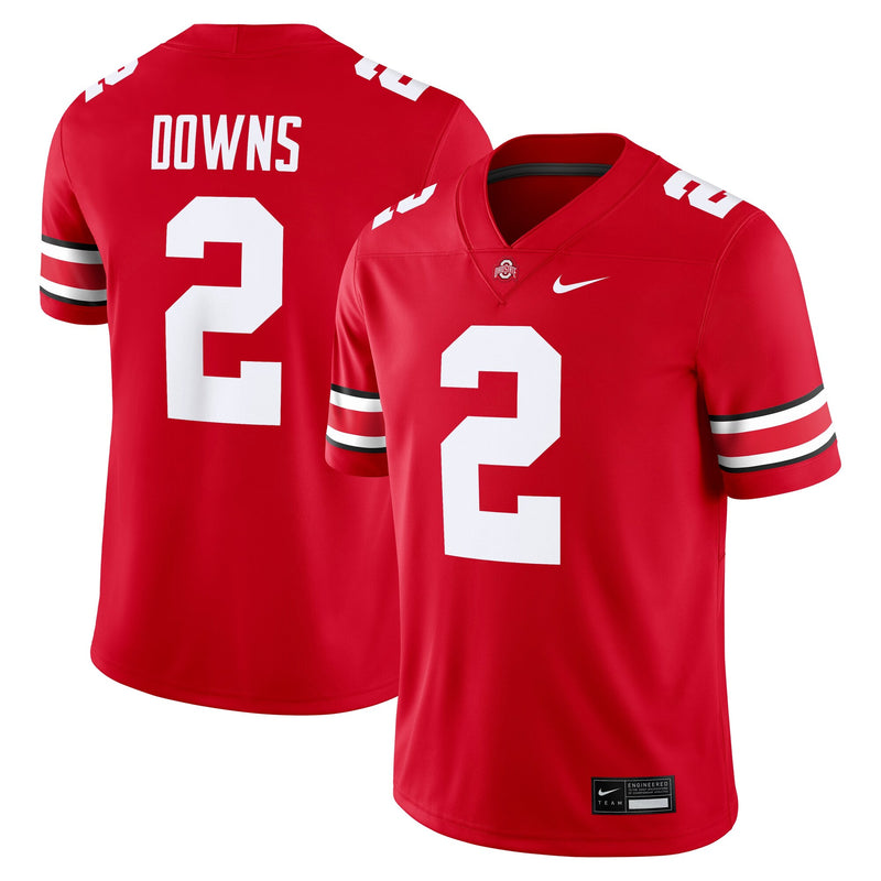 Caleb Downs Ohio State Buckeyes Game Jersey - Scarlet