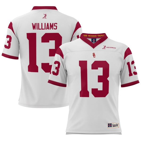 Caleb Williams USC Trojans GameDay Greats Lightweight Heisman Memorial Jersey - White