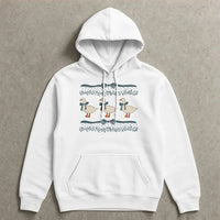Christmas Farmhouse Geese Sweatshirt, Festive Geese Hoodie, Adorable Winter Goose Hooded Pullover, Cottagecore Holiday Sweater, Present for Her