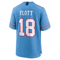 Tennessee Titans Cordale Flott Light Blue Team Game Jersey