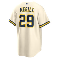 Milwaukee Brewers Trevor Megill Cream 2026 World Series Home Replica Jersey