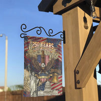 250th American Semiquincentennial Garden Flag | USA 250 Years Faith & Freedom Patriotic Design | Double Sided Premium Weatherproof Polyester | Commemorative 2026 Celebration Gift