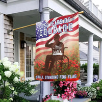 250 Years of Courage Garden Flag | Veteran Salute Semiquincentennial | Double-Sided Polyester | Veterans Day Gift for Military Families