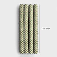 Woodland Forest Holiday Gift Wrap, Green Pine Tree Wrapping Paper, Minimalist Pine Tree Wrapping Paper, Rustic Christmas Paper Roll