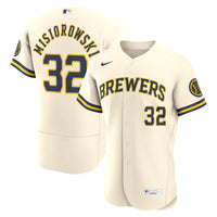 Milwaukee Brewers Jacob Misiorowski Cream Home Authentic Jersey