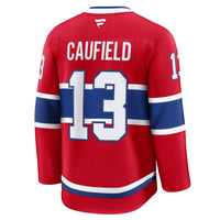 Montreal Canadiens Cole Caufield Red Home Premium Jersey