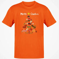Humorous Holiday Dachshund Graphic Tee, Dachshund Christmas Tree T-Shirt, Adorable Wiener Dog Christmas Shirt, Retro Dachshund Xmas Shirt, Dog Present