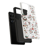 Santa Hat Candy Cane Phone Case, Christmas Ghost Phone Case for Samsung Galaxy, Spooky Xmas Samsung Cover, Festive Holiday Present for Her