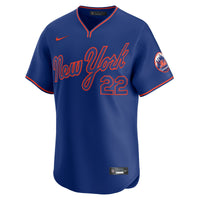 New York Mets Juan Soto Royal Alternate Limited Player Jersey