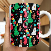 Rude Adult Christmas Coffee Mug, Naughty Penis Snowman Ceramic Mug, Sarcastic Holiday Coffee Cup, Humorous White Elephant Secret Santa Present