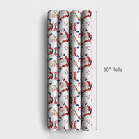Sports Holiday Gift Wrap, Baseball Santa Christmas Wrapping Paper, Watercolor Baseball Player Wrapping Paper, Coach Christmas Gift Wrap