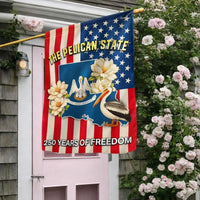 Louisiana Garden Flag 250 Years of Freedom | Pelican State Double-Sided Flag | Premium Polyester Outdoor Decor | Patriotic State Pride Gift