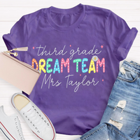Personalized Grade And Name Dream Team T-Shirt