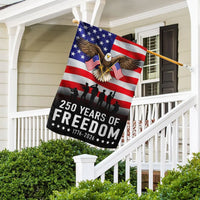 250 Years of Freedom Garden Flag | Patriotic Eagle Betsy Ross Design | Double-Sided Polyester | 1776-2026 Anniversary Gift