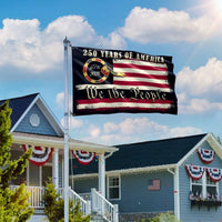 250 Years We The People Flag | 1776-2026 American Patriotic Grommet Flag | UV-Resistant Polyester | Veterans Day Memorial Day Gift