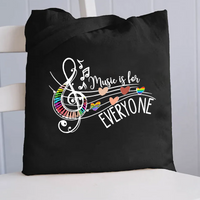 Music Is For Everyone Canvas Tote Bag