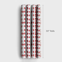 8-Bit Retro Gamer Christmas Gift Wrap, Pixel Art Santa Wrapping Paper, Vintage Gaming Holiday Wrapping Paper, Geek Video Game Gift Wrap