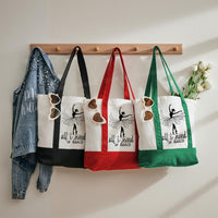 All I Need Is Dance Color-blocked Canvas Bag