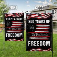 250 Years of Freedom Garden Flag | 1776-2026 Semiquincentennial Commemorative | Double-Sided Polyester | Patriotic Home Decor Gift