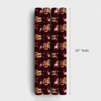 Carpenter Christmas Gift Wrap, Handyman Santa Wrapping Paper, Tool Belt Contractor Holiday Wrapping Paper, DIY Lover Xmas Gift Wrap Roll
