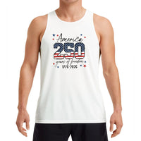 USA 250th Anniversary Tank Top | America 250 Years of Freedom 1776-2026 | Soft Breathable Patriotic Summer Wear | Independence Day 4th of July Gift for Men Women