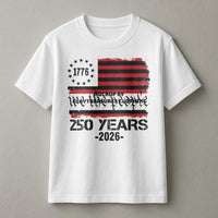 1776 We The People 250 Year Anniversary T-Shirt | Patriotic USA Flag Graphic Design | Premium Cotton Unisex Tee | Gift for American History Buffs